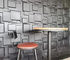 Weave Shap Matt White Easy-clean 3D PVC Decoration Wall Panel For Night Club Wall Decoration